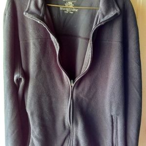 Men's LL Bean zip up size large Black